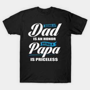 Papa Priceless Parenthood T-Shirt